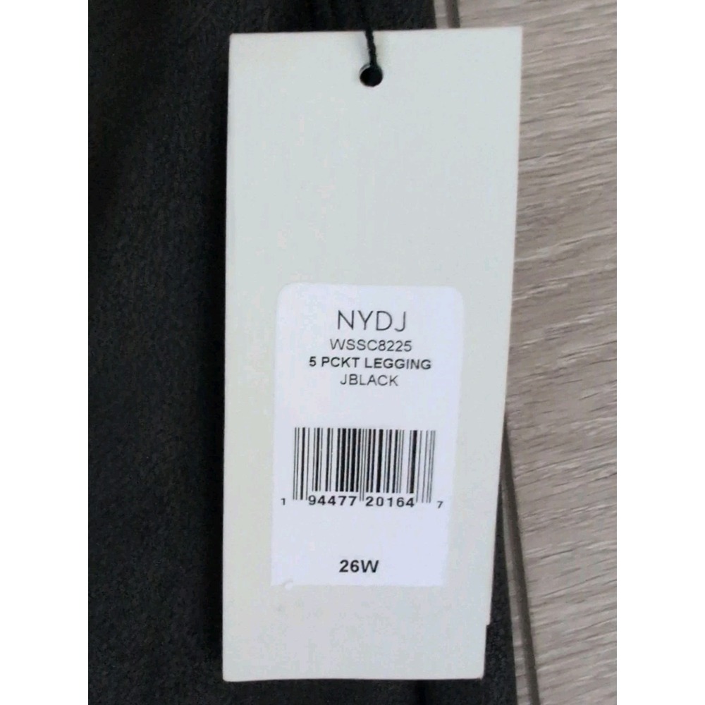 NYDJ‎ Womens Sculpt Her Stretch 5 Pocket Leggings Jet Black Coated Size 26W NWT - Picture 3 of 6
